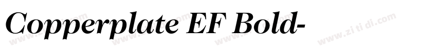 Copperplate EF Bold字体转换